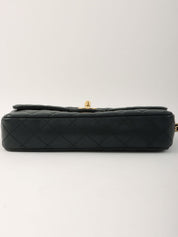 2005年頃製 キャビアスキンイーストウェストチェーンバッグ ブラック