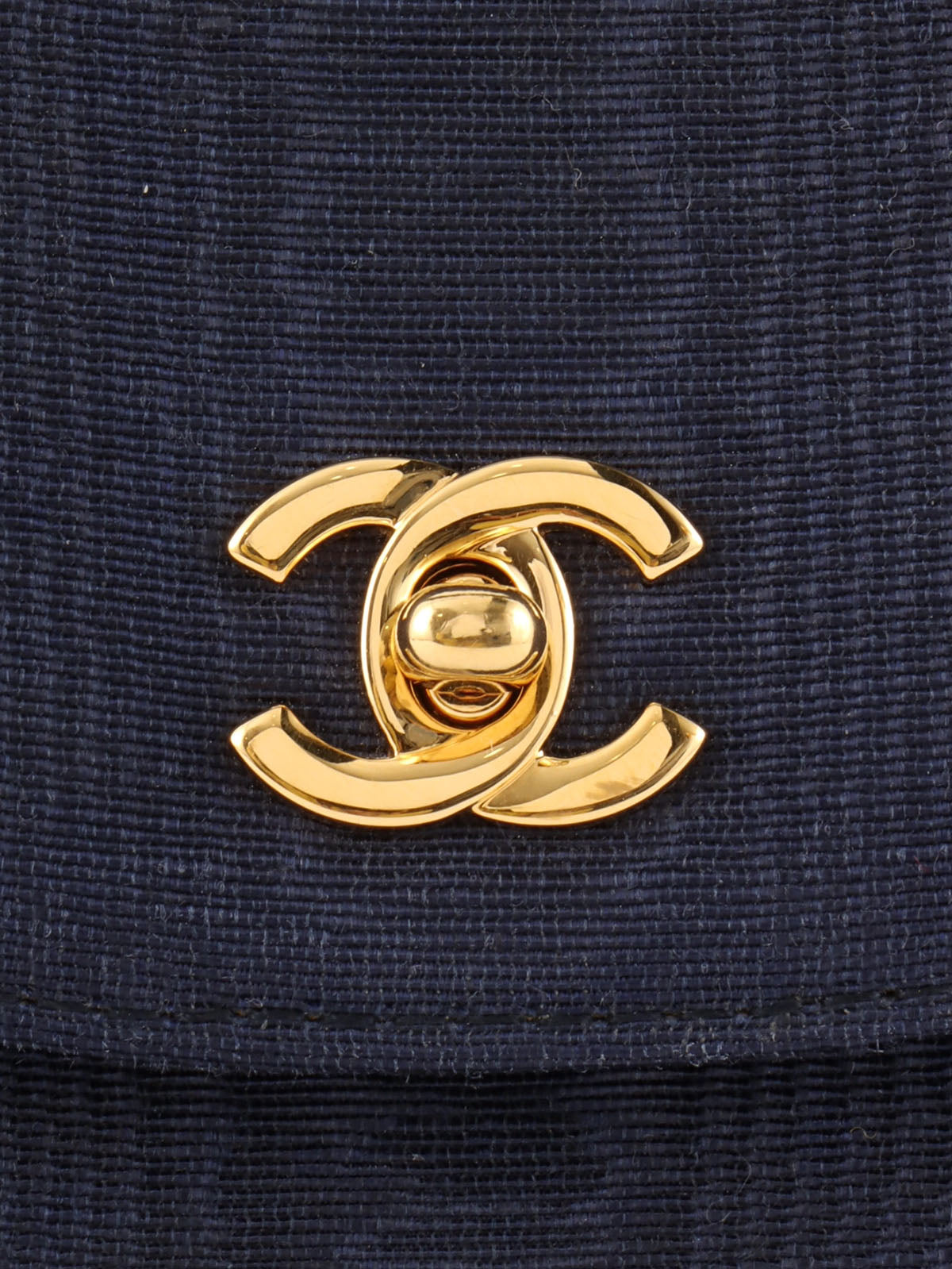 1998 CC Turnlock Handbag, Navy