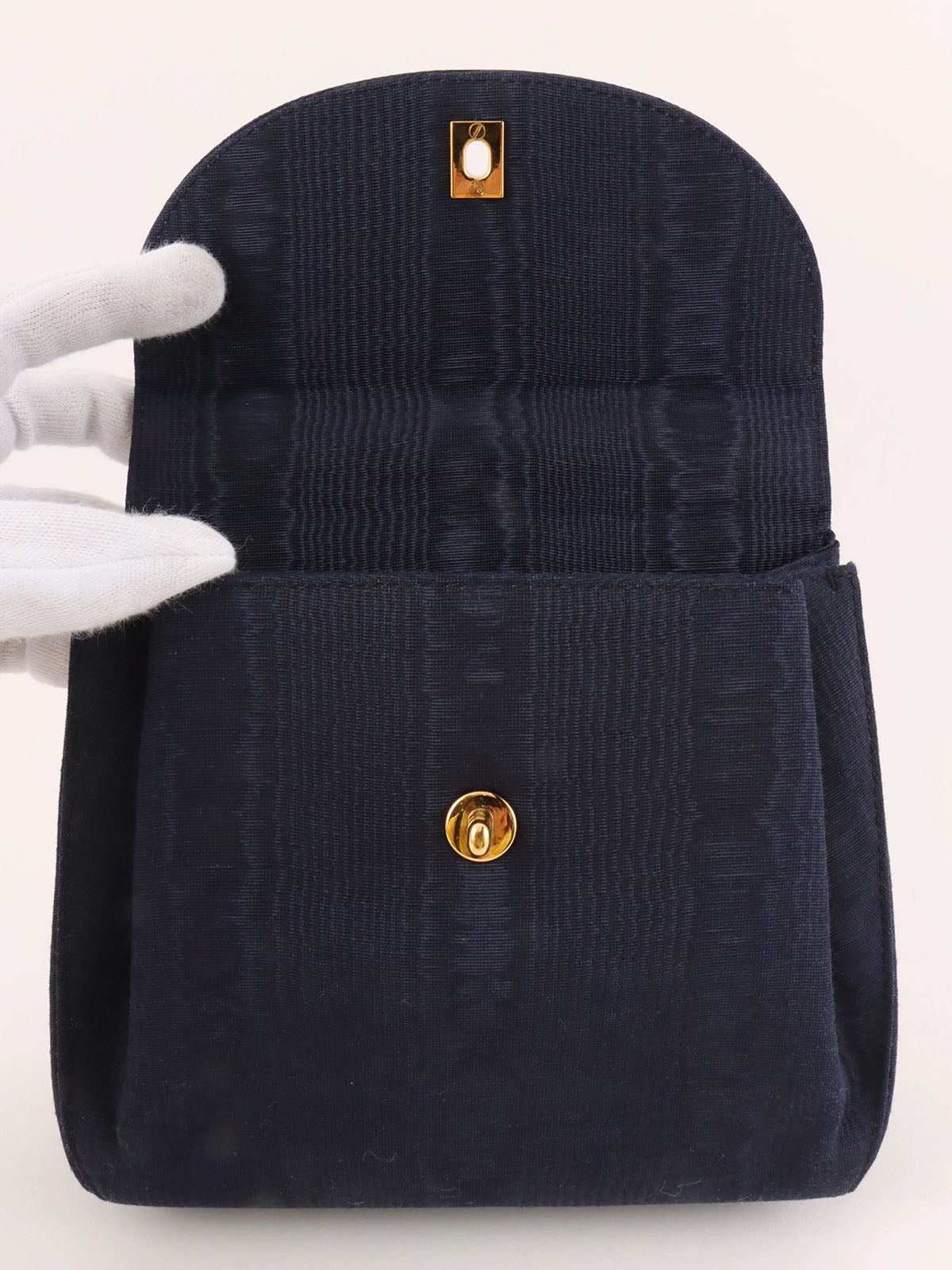 1998 CC Turnlock Handbag, Navy