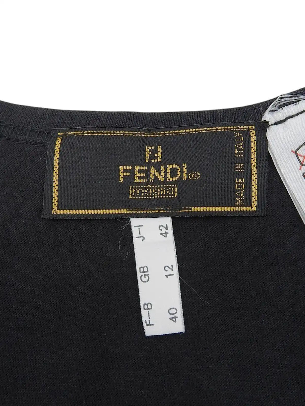 Logo Stitch Sleeveless Dress in Black