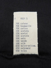 ロゴステッチノースリーブワンピース ブラック