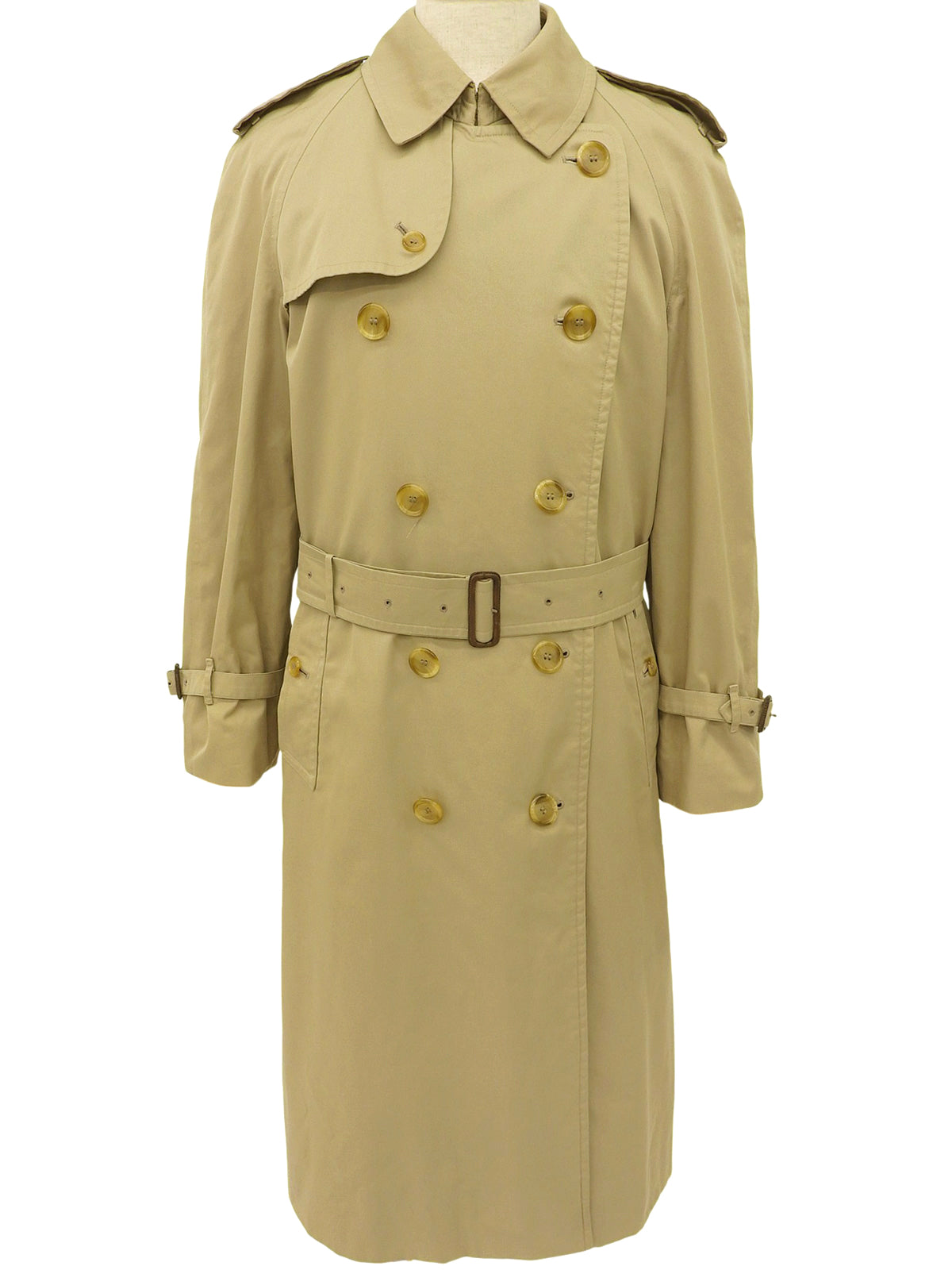 ノバチェックライニングトレンチコート ベージュ