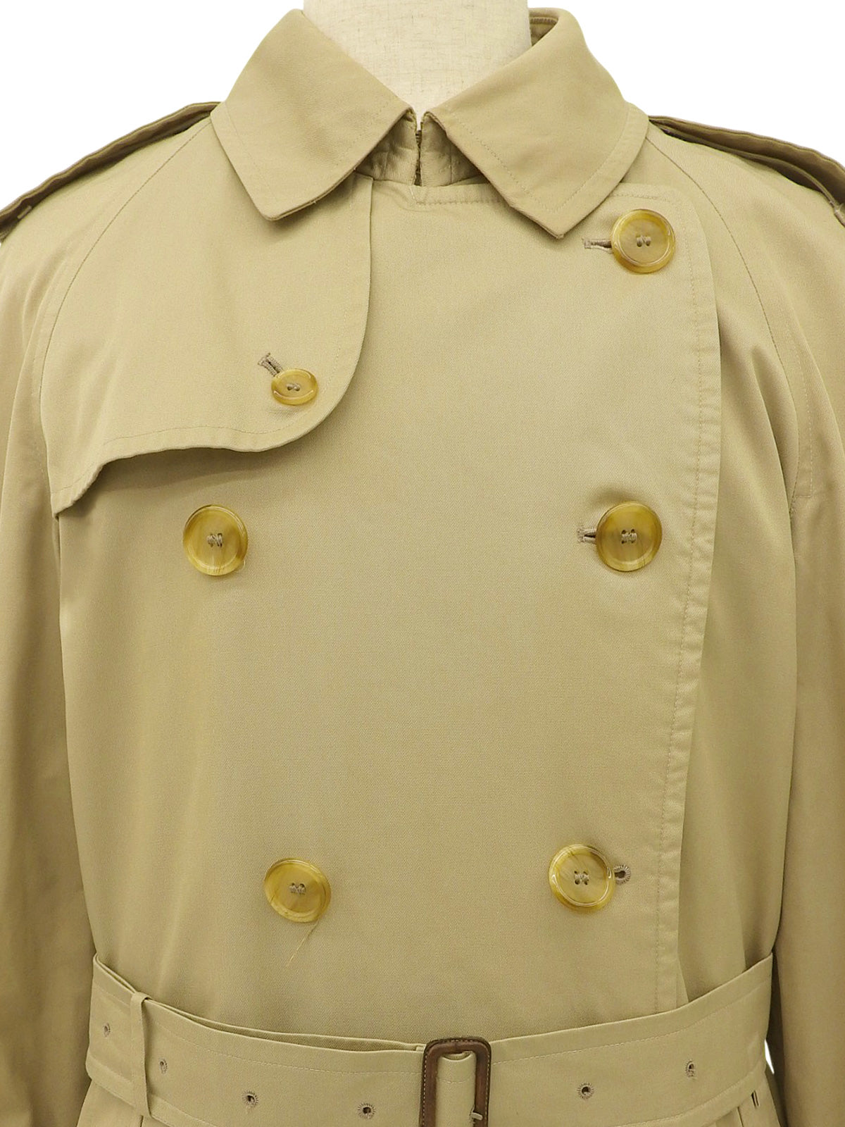 ノバチェックライニングトレンチコート ベージュ