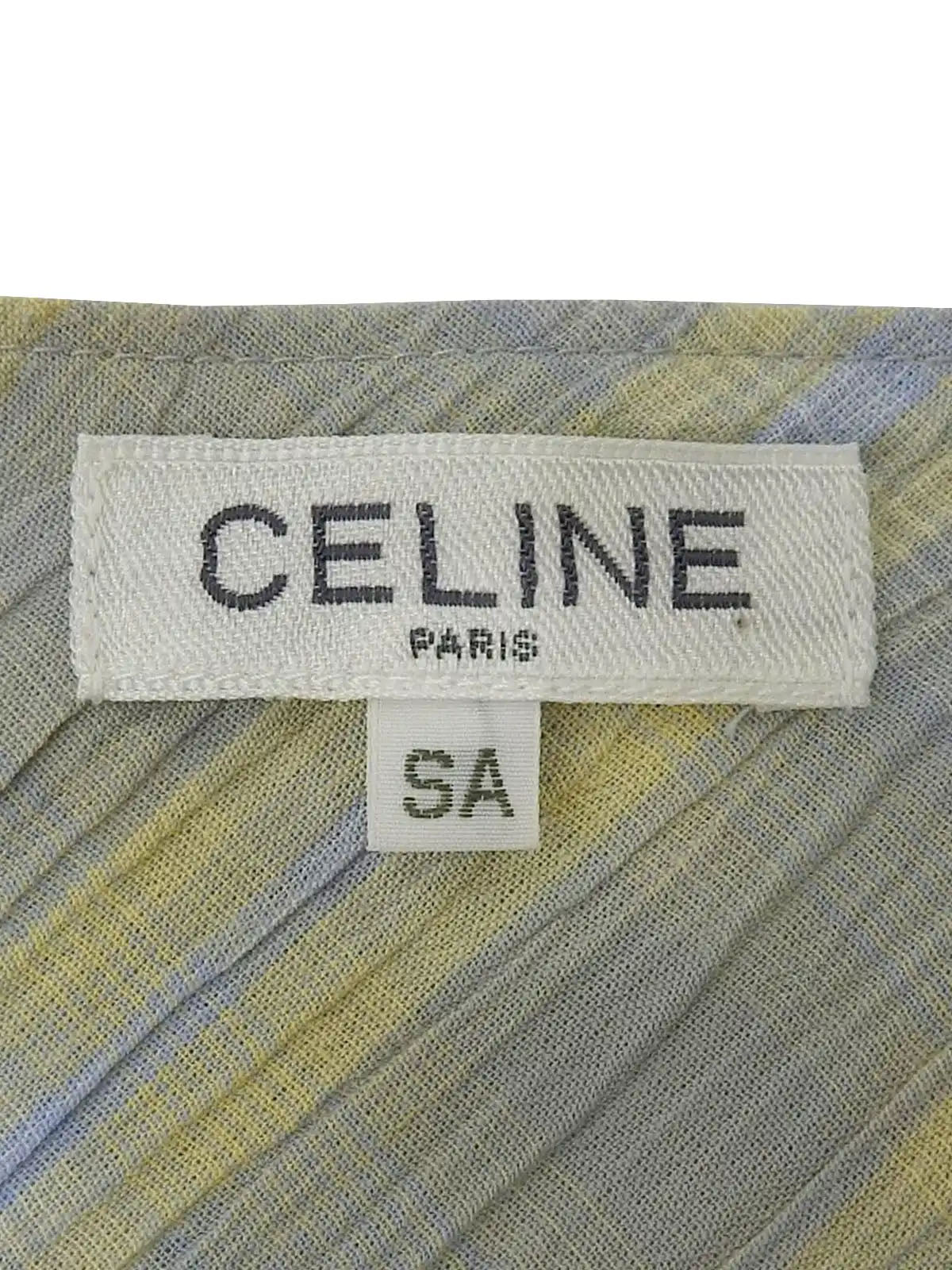 チェックパターンホースキャリッジ刺繍半袖トップス ライトブルー/ライトイエロー