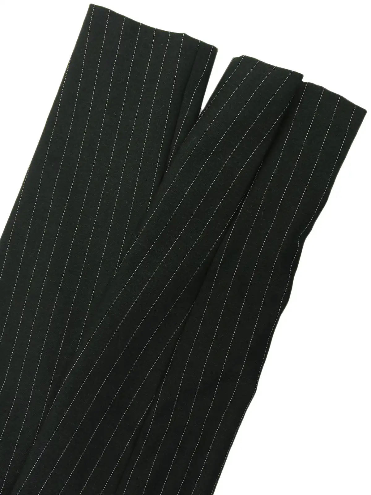 Stripe Pattern Logo Button Jacket in Black