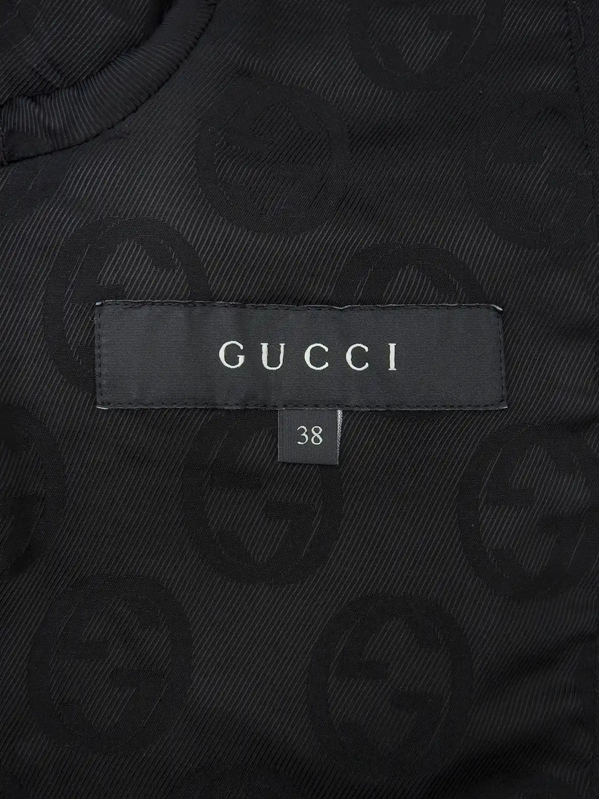 Wool logo button jacket in black