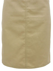 Logo Buckle Tight Skirt Beige