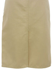 Logo Buckle Tight Skirt Beige