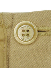 ロゴバックルタイトスカート ベージュ