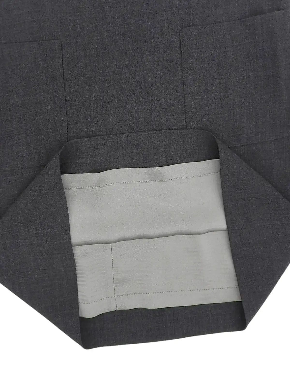 リブニットスリーブワンピース グレー