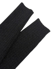 Ribbed Knit Sleeve Dress in Gray