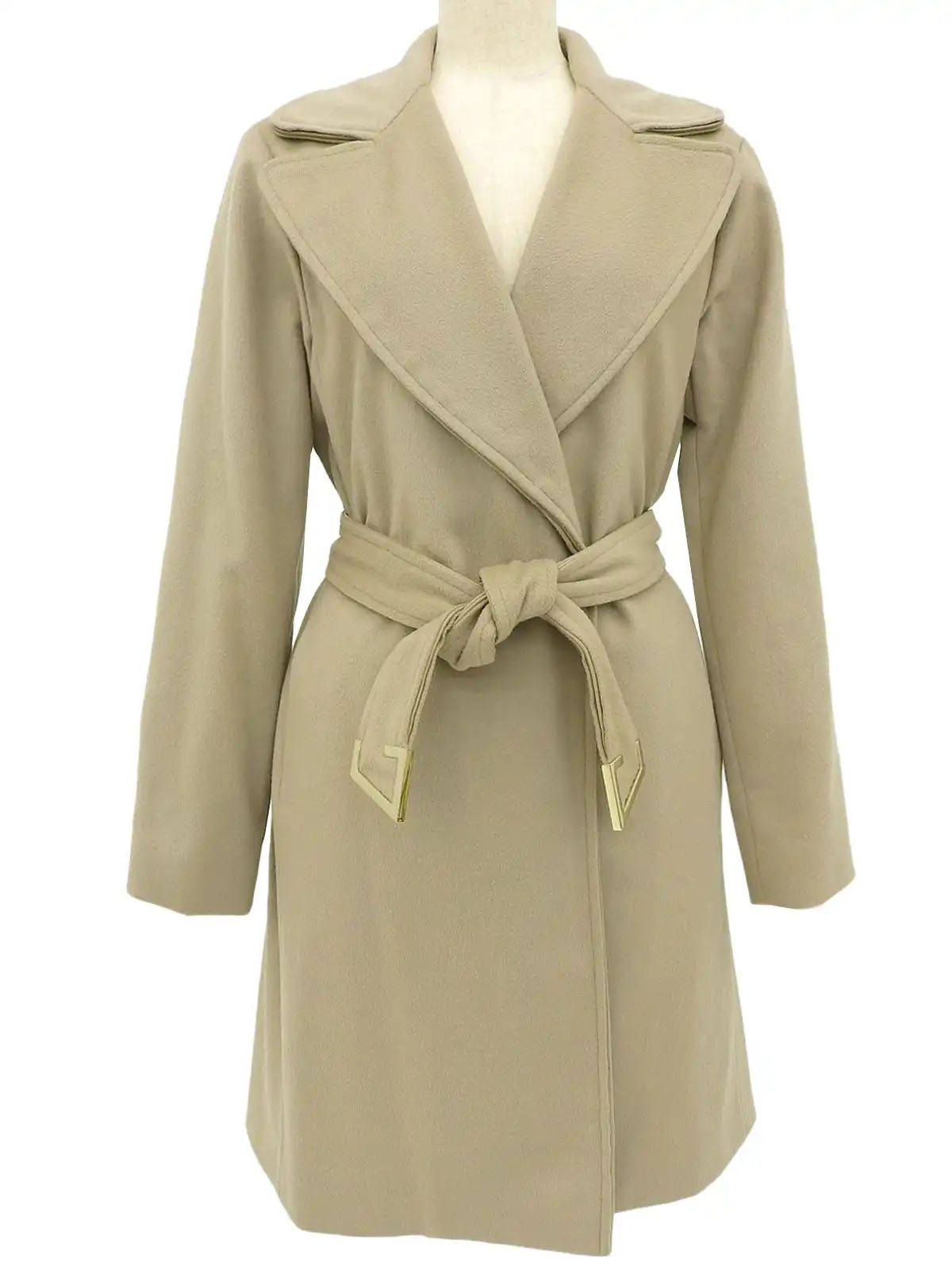 Beige wool coat