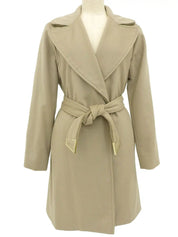 Beige wool coat