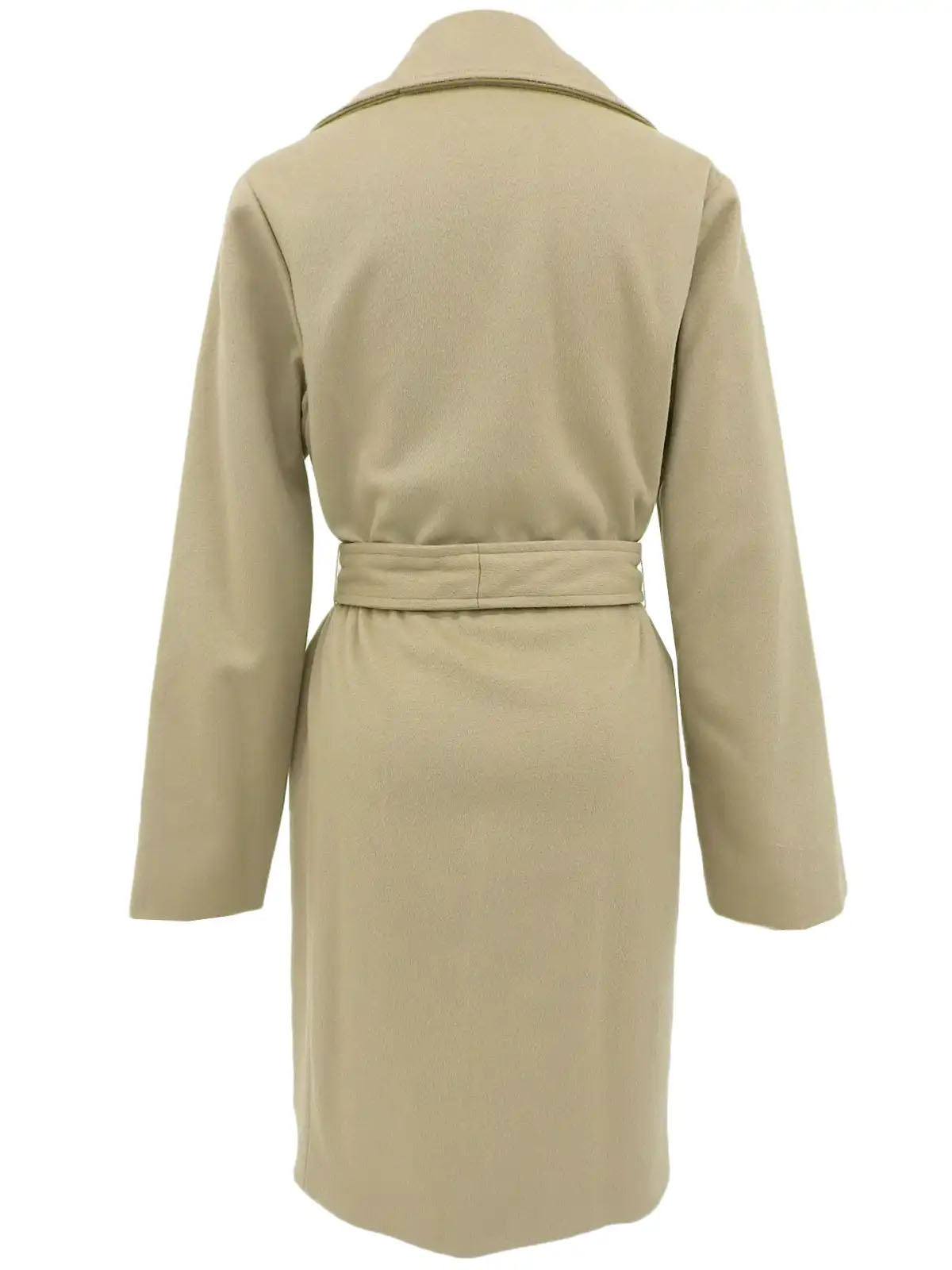 Beige wool coat