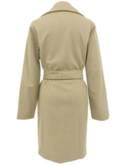 Beige wool coat