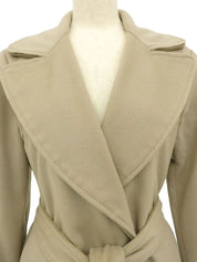 Beige wool coat