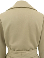 Beige wool coat