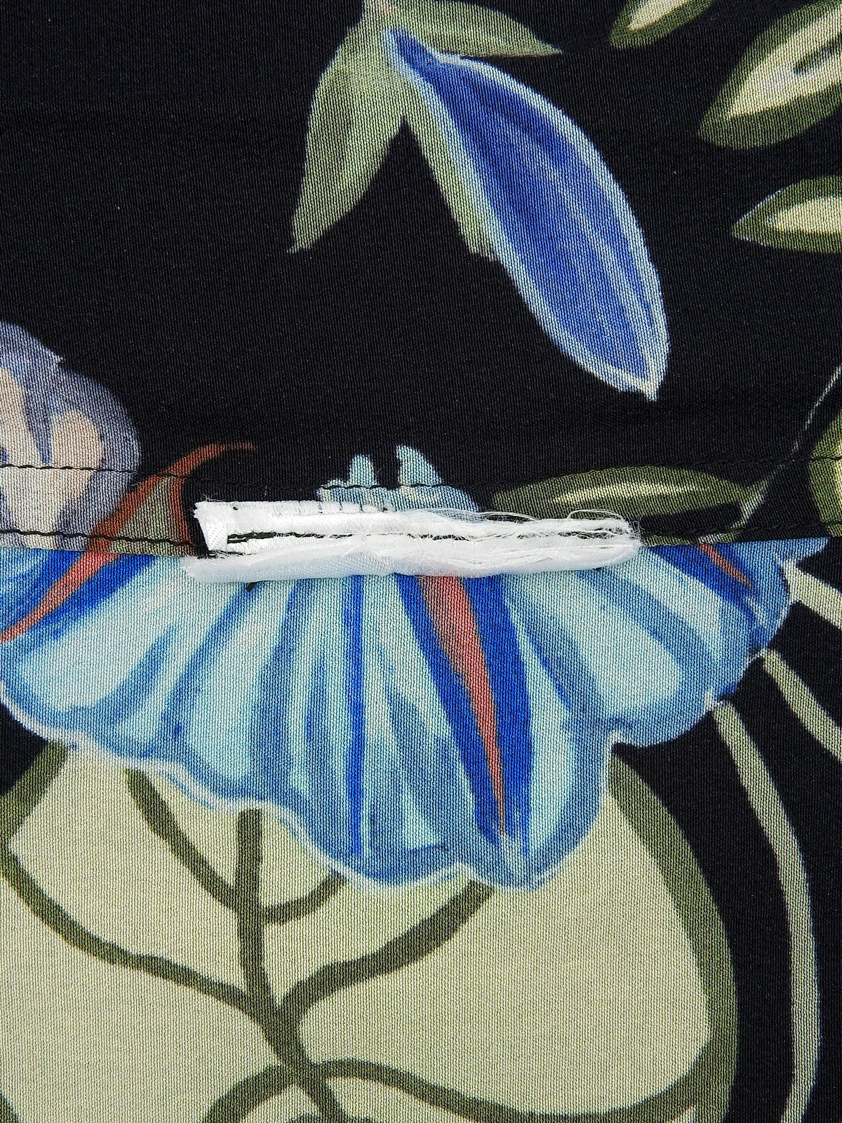 クリスナイトデザイン長袖シャツ ブラック/マルチ