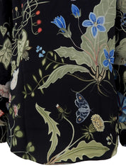 クリスナイトデザイン長袖シャツ ブラック/マルチ