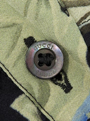 クリスナイトデザイン長袖シャツ ブラック/マルチ