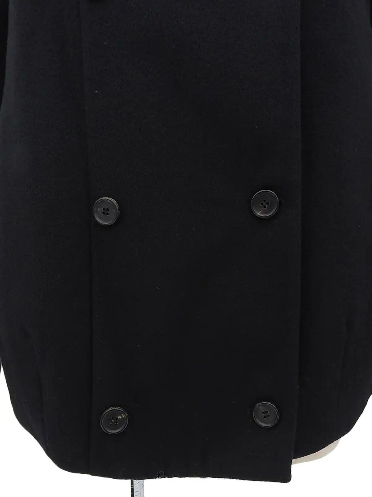 ウールファーカラーコート ブラック