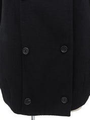 ウールファーカラーコート ブラック