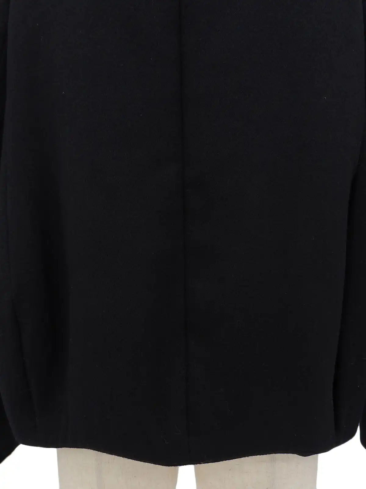 ウールファーカラーコート ブラック