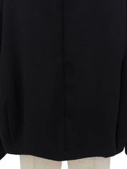 ウールファーカラーコート ブラック