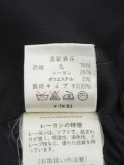 ウールストライプパターンジャケット ブラック