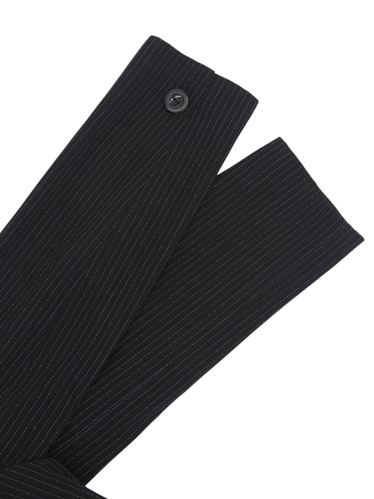 Wool striped pattern jacket in black