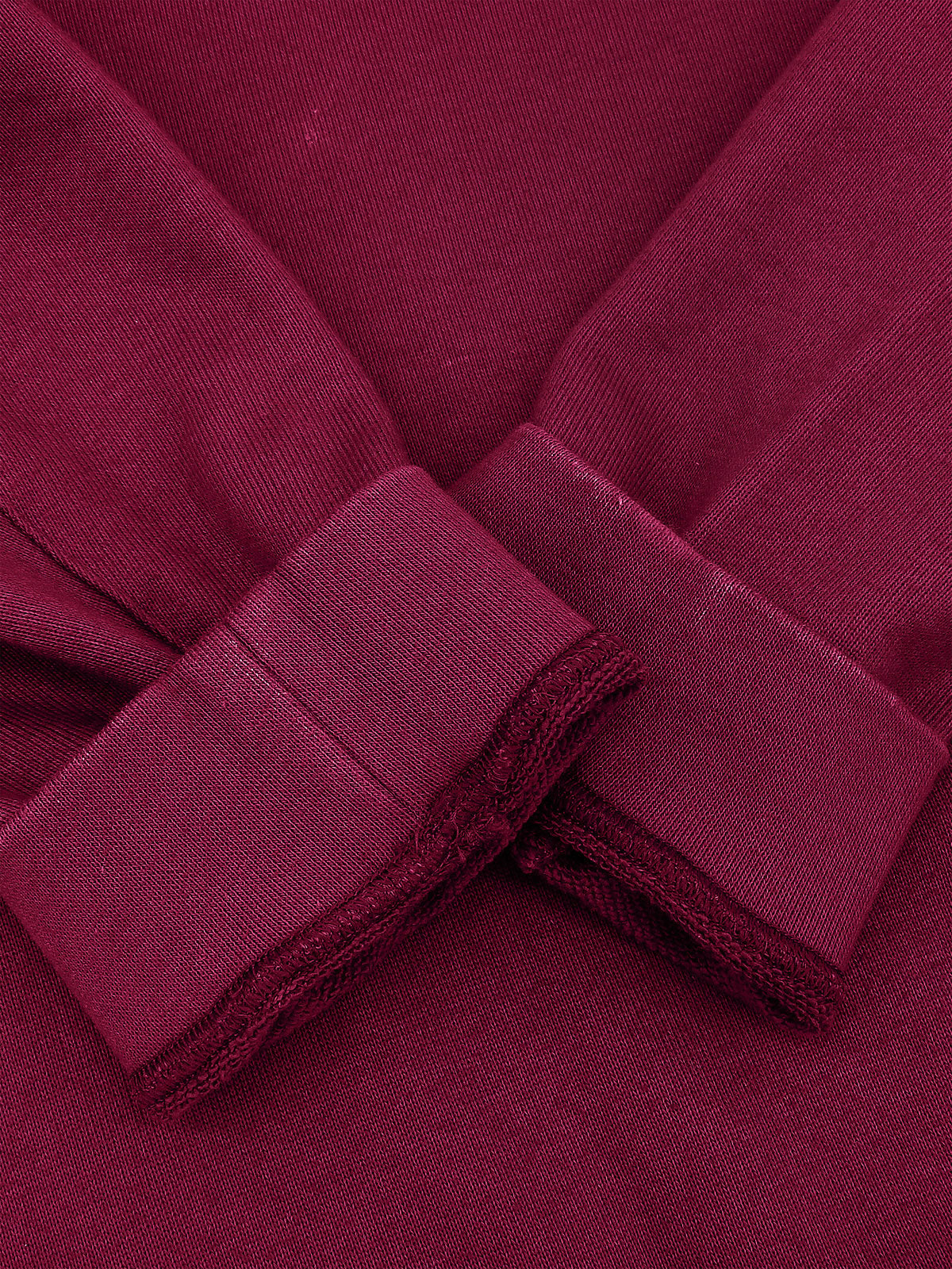 Back logo embroidered hoodie in Dahlia Purple