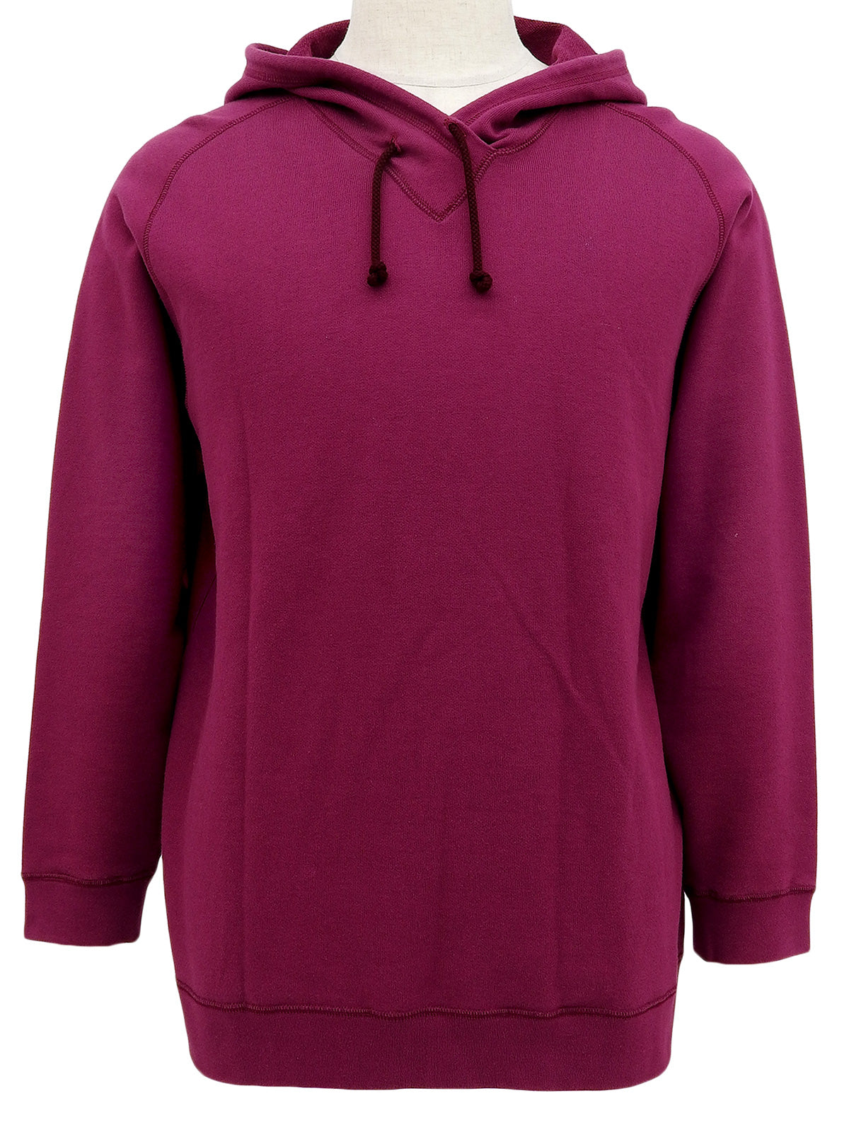 Back logo embroidered hoodie in Dahlia Purple