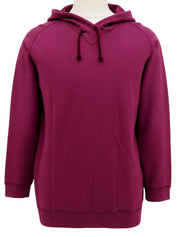 Back logo embroidered hoodie in Dahlia Purple