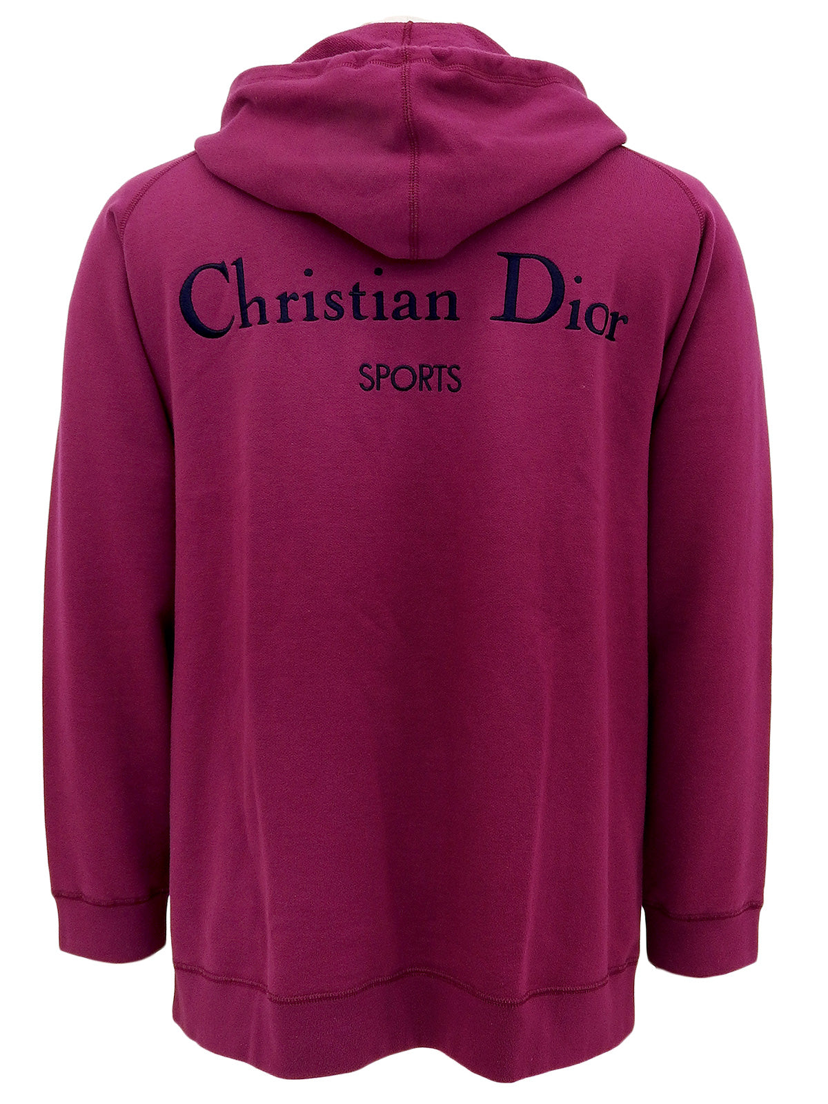 Back logo embroidered hoodie in Dahlia Purple
