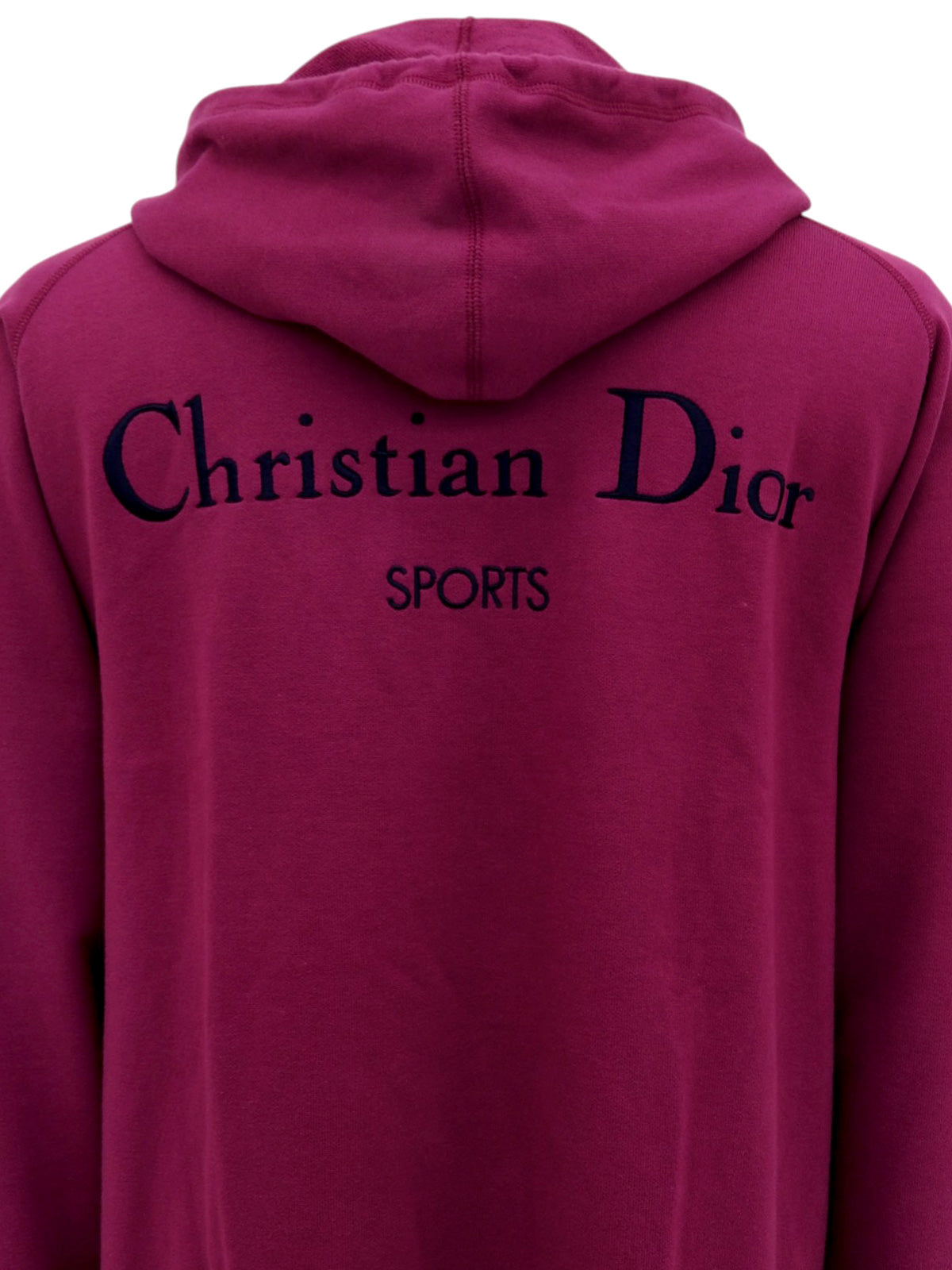 Back logo embroidered hoodie in Dahlia Purple