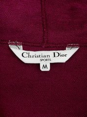 Back logo embroidered hoodie in Dahlia Purple
