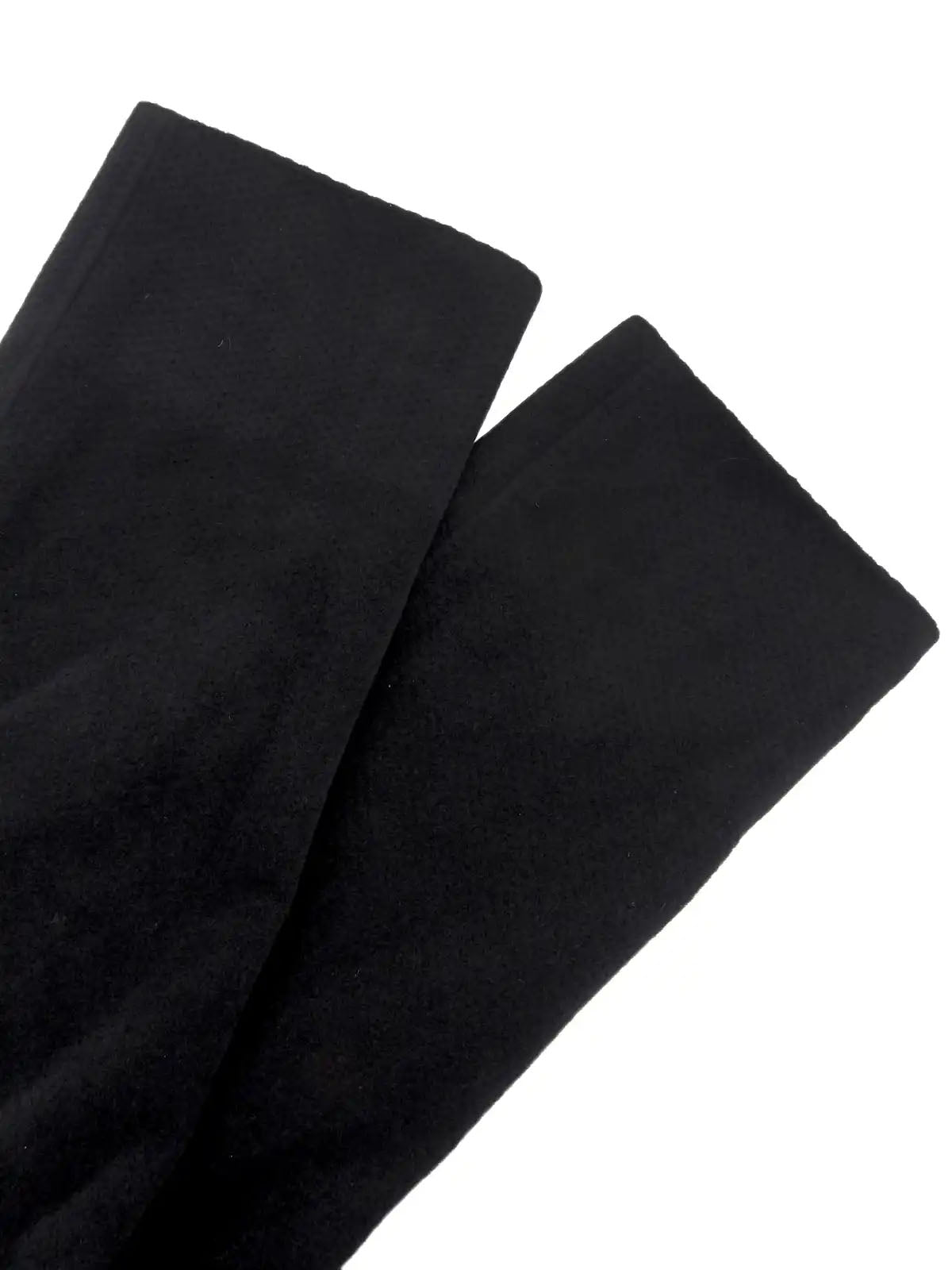 ロゴボタンウールコート　ブラック