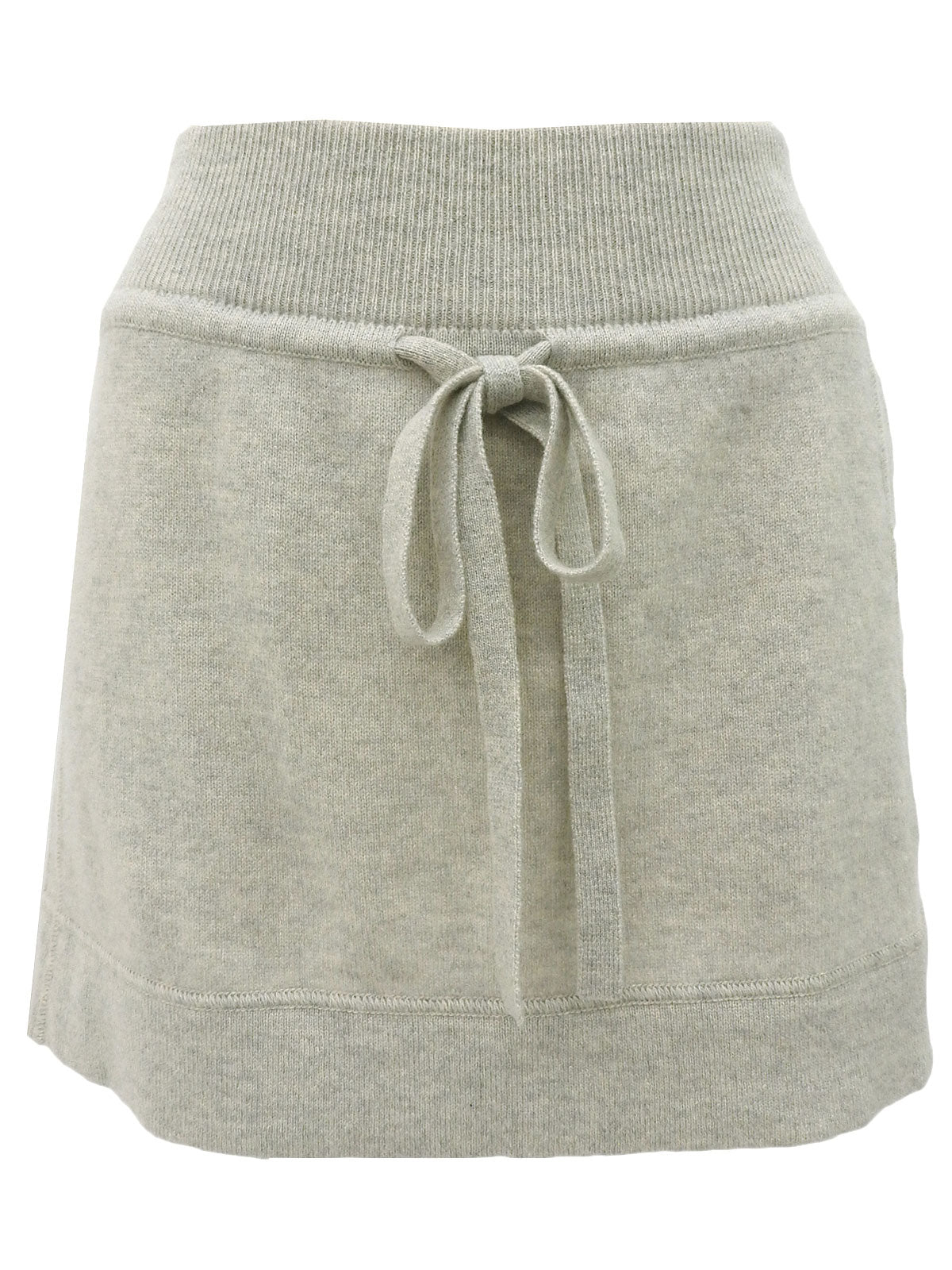2005 Cashmere Sideline Logo Skirt, Gray
