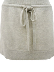 2005 Cashmere Sideline Logo Skirt, Gray