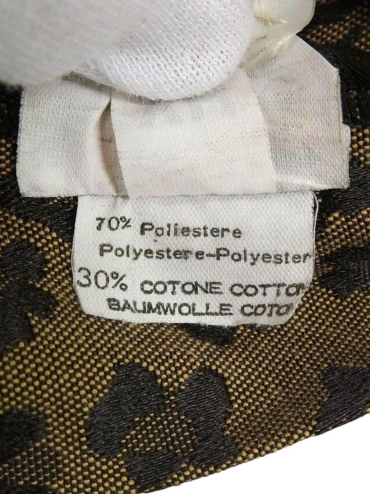 レオパードパターンロゴボタンパンツ ブラウン