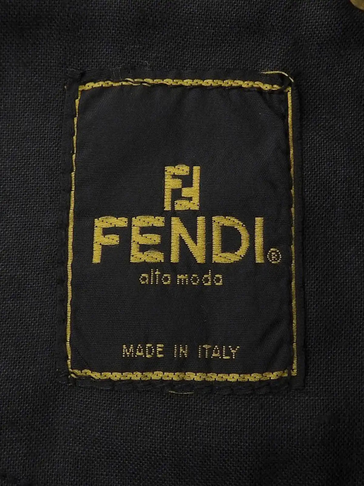 レオパードパターンロゴボタンパンツ ブラウン