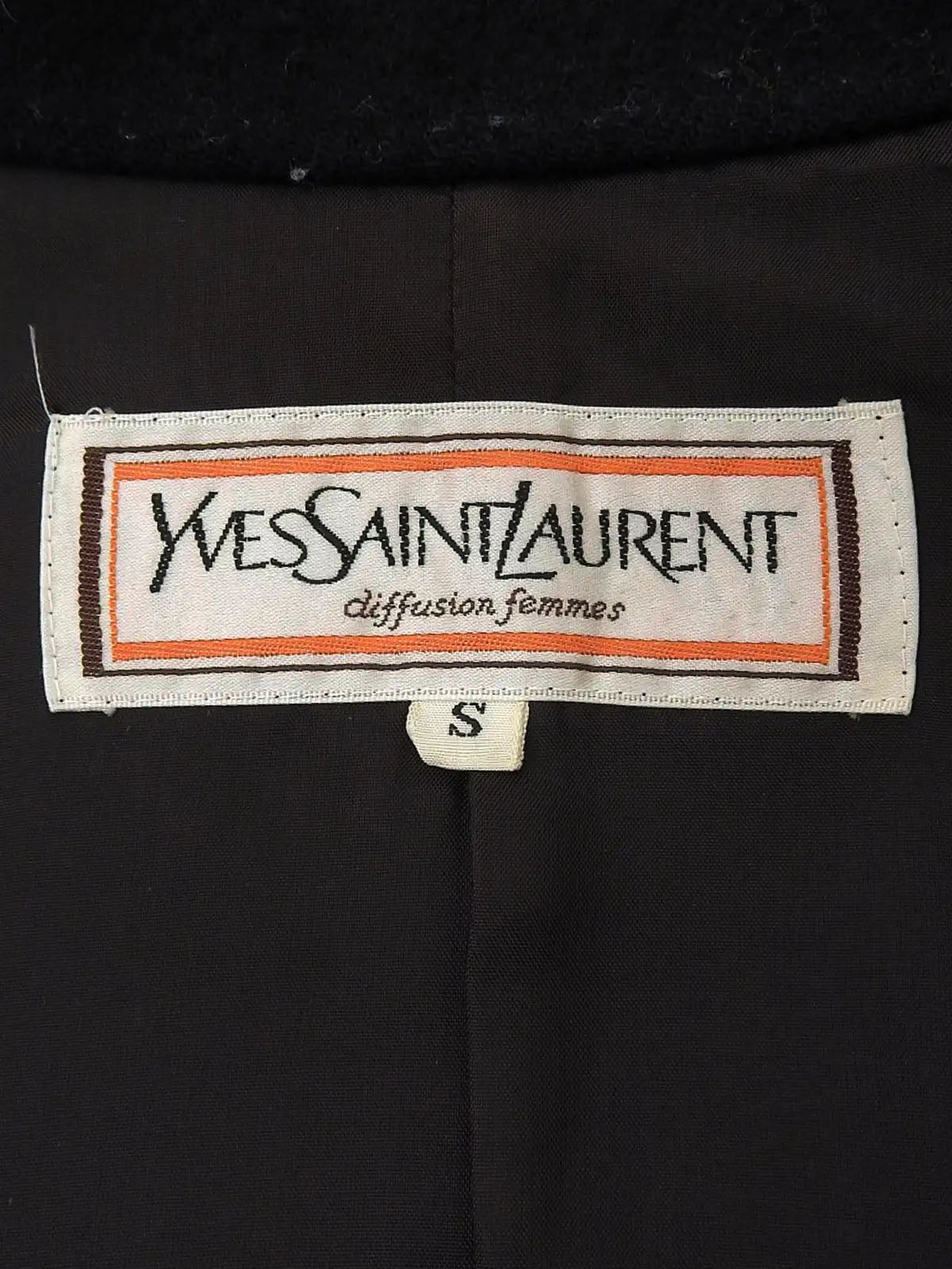 Wool logo button double-breasted jacket in black