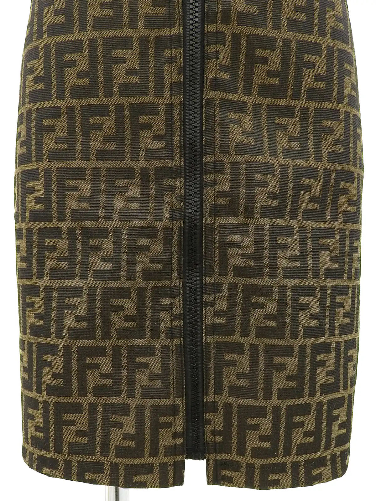 Zucca印花半身裙 棕色