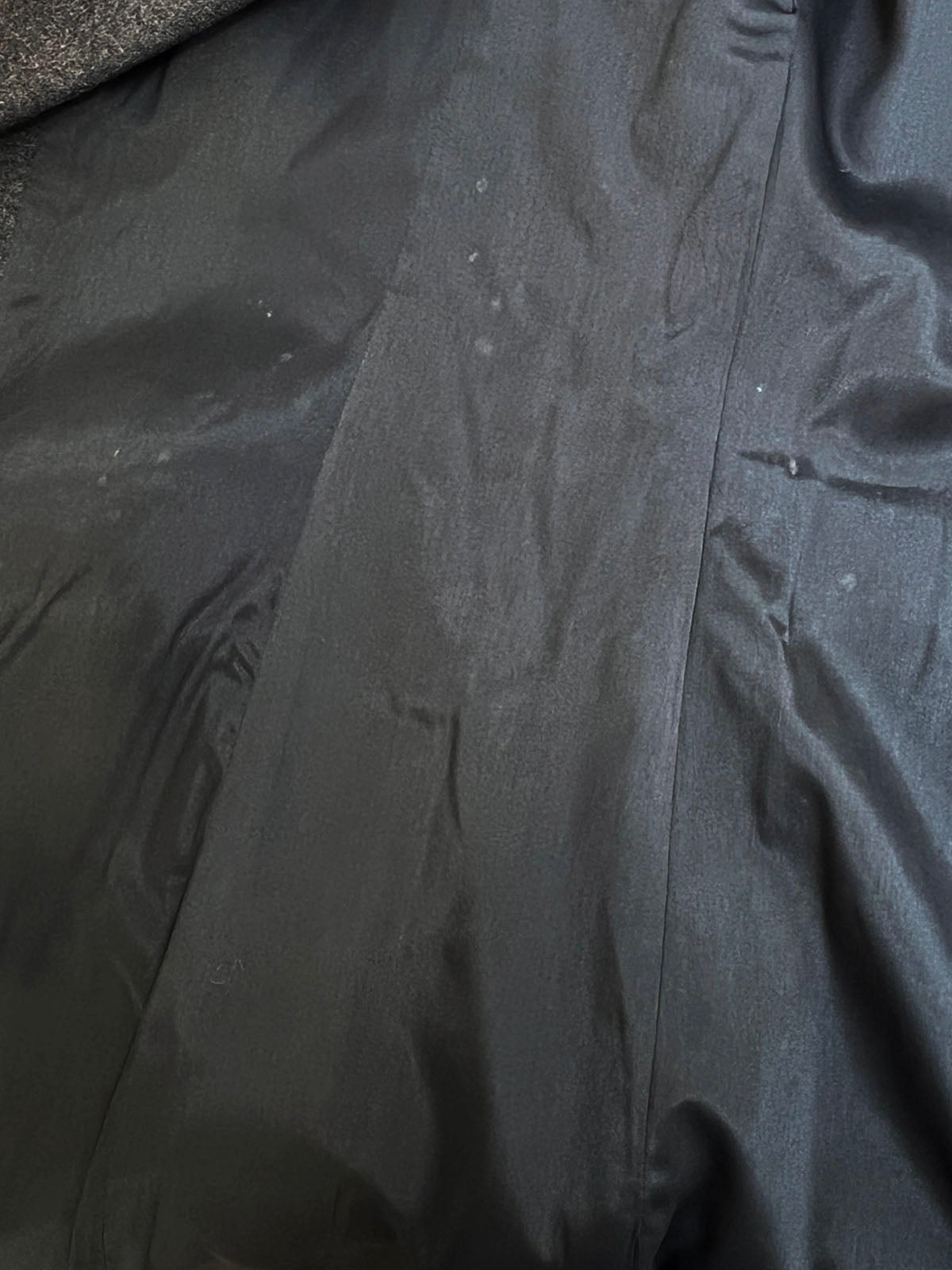 ウールロゴボタンジャケット　グレー