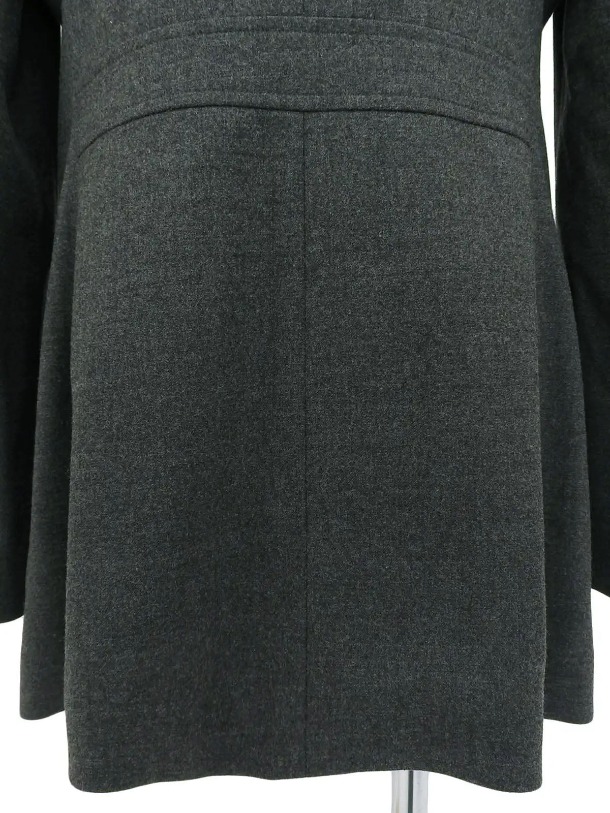 ウールロゴボタンジャケット　グレー