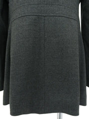 ウールロゴボタンジャケット　グレー