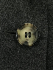 ウールロゴボタンジャケット　グレー