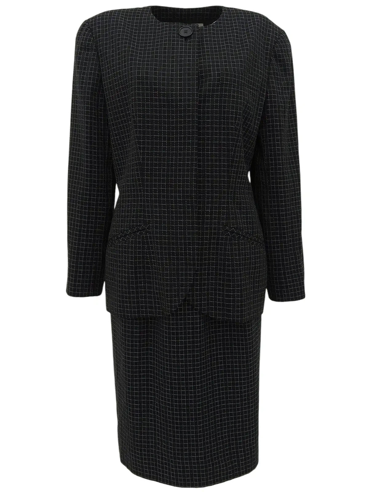 Black Block Check Pattern Set