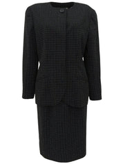 Black Block Check Pattern Set