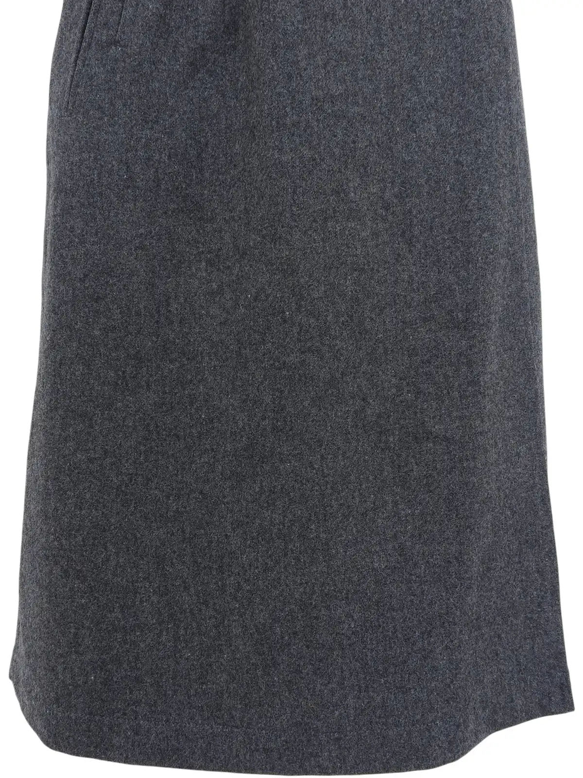 ウールロゴ刺繍キュロットパンツ　グレー